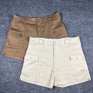 Sportif Original Cargo Short Mens 44 LOT of 2 Gorpcore Fishing Utility Boat